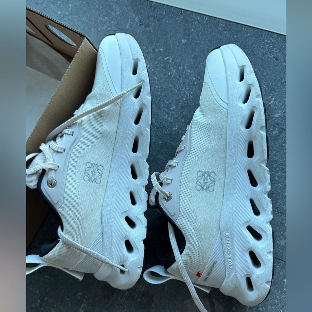 Loewe White and Black Athletic Shoes-on loewe